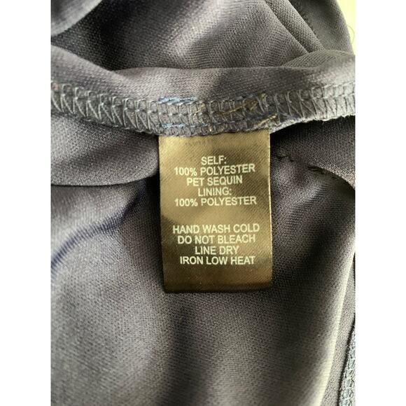 NWT Lulus blue sequin long sleeve cut out arm detail dress - M - Picture 6 of 10